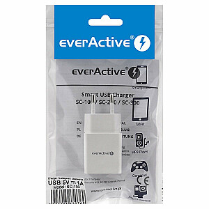 Зарядное устройство everActive SC-100 1xUSB 1A