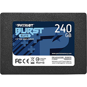 Твердотельный накопитель Patriot Burst Elite 240 ГБ, 2,5 дюйма, SATA III (PBE240GS25SSDR)