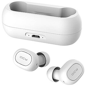 „QCY T1C Airpods“ „Bluetooth 5.0“ stereo ausinės su mikrofonu (MMEF2ZM / A) balta