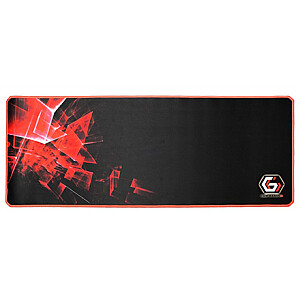 Gembird Gaming pelės kilimėlis PRO, ypač didelis, juodas/raudonas, ypač platus kilimėlio paviršiaus dydis 350 x 900 mm