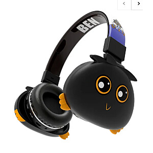 Jellie Monsters Ben belaidės ausinės su radiju/mikrofonu/Bluetooth 5.0 juodos spalvos