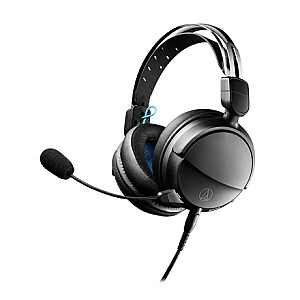 Audio Technica laidinės ausinės ATH-GL3BK laidinės, už ausies, mikrofonas, 3,5 mm stereo mini kištukas, juodas