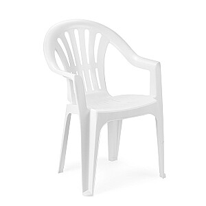 Kėdė Kona 55x53,5x82cm, plastikinė, balta KON180BI