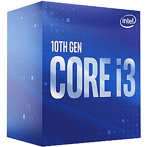 Intel i3-10105, 3.7 GHz, LGA1200, Processor threads 8, Packing Retail, Processor cores 4, Component for PC