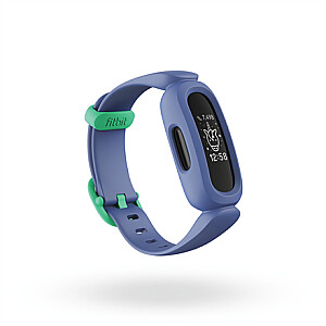 Фитнес-трекер Fitbit Ace 3, OLED, сенсорный экран, водонепроницаемый, Bluetooth, космический синий / астро-зеленый