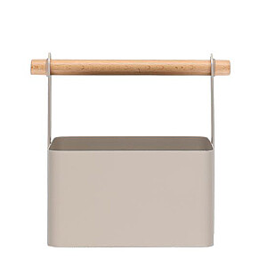 Sandėliavimo krepšelis Piniginė metalo smėlio spalvos S 17,8x13,2x16,8cm 603004