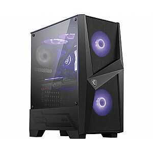 Case MSI MAG FORGE 100M MidiTower Not included ATX MicroATX MiniITX Colour Black MAGFORGE100M
