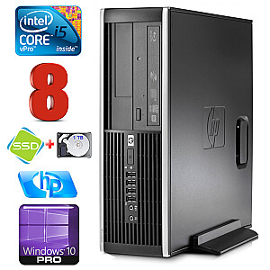 Stacionarūs kompiuteris HP 8100 Elite SFF i5-650 8GB 120SSD+1TB DVD WIN10Pro