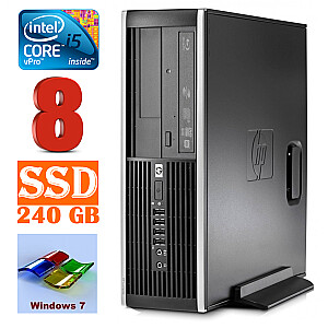 Stacionarūs kompiuteris HP 8100 Elite SFF i5-650 8GB 240SSD DVD WIN7Pro