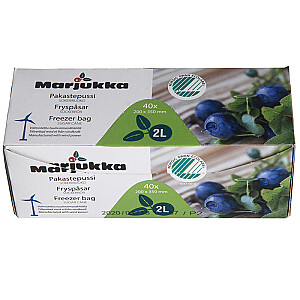Пакеты для заморозки продуктов Marjukka 40шт 2л, 200 х 350мм, -4 329807