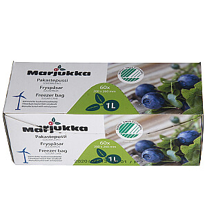 Пакеты для заморозки продуктов Marjukka 60шт 1л, 200 х 260мм, -4 329806