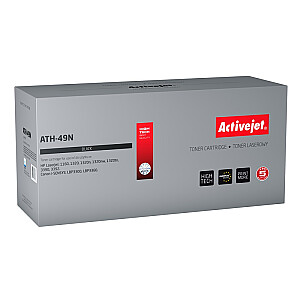 Activejet ATH-49N toneris HP spausdintuvui; HP 49A Q5949A, Canon CRG-708 pakeitimas; Aukščiausias; 3200 puslapių; juodas