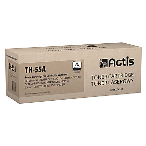 тонер Actis TH-55A для принтера HP; замена HP 55A CE255A; стандарт; 6000 страниц; чернить