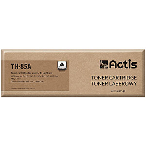 тонер Actis TH-85A для принтера HP; HP 85A CE285A, замена Canon CRG-7225; стандарт; 1600 страниц; чернить