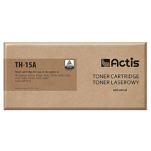 Actis TH-15A toneris HP spausdintuvui; HP 15A C7115A, Canon EP-25 pakeitimas; standartinis; 2500 puslapių; juodinti