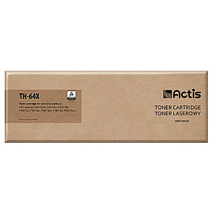 тонер Actis TH-64X для принтера HP; Замена HP 64X CC364X; стандарт; 24000 страниц; чернить