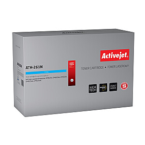 тонер Activejet ATH-261N для принтера HP; замена HP CE261A; Верховный; 11000 страниц; голубой