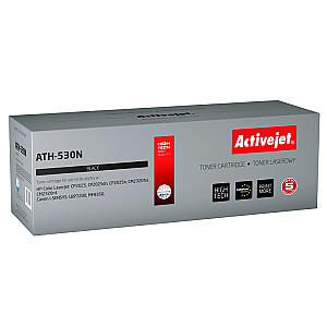 тонер Activejet ATH-530N для принтера HP; HP 304A CC530A, замена Canon CRG-718B; Верховный; 3800 страниц; чернить