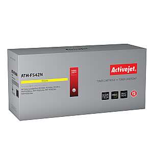 Activejet ATH-F542N toneris HP spausdintuvui; HP 203A CF542A pakeitimas; Aukščiausias; 1300 puslapių; geltona