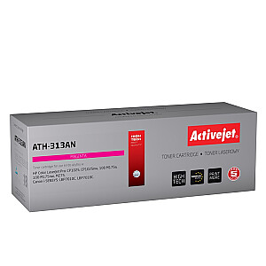 Activejet ATH-313AN toneris HP spausdintuvui; HP 126A CE313A, Canon CRG-729M keitimas; Premija; 1000 puslapių; violetinė