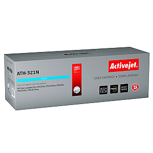 Activejet ATH-321N toneris HP spausdintuvui; HP 128A CE321A pakeitimas; Aukščiausias; 1300 puslapių; mėlyna