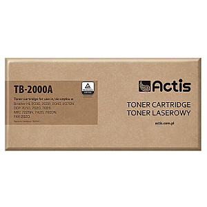 тонер Actis TB-2000A для принтера Brother; Замена Brother TN2000/TN2005; стандарт; 2500 страниц; чернить