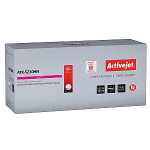 тонер Activejet ATK-5230MN для принтера Kyocera; замена Kyocera TK-5230M; Верховный; 2200 страниц; пурпурный