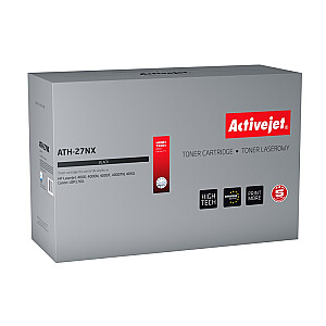 Activejet ATH-27NX dažai HP spausdintuvui; HP 27X C4127X, Canon EP-52 pakeitimas; Aukščiausias; 11300 puslapių; juodas