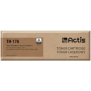 тонер Actis TH-17A для принтера HP; Замена HP 17A CF217A; стандарт; 1600 страниц; чернить
