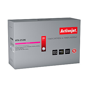 Activejet ATH-253N toneris HP spausdintuvui; HP 504A CE253A, Canon CRG-723M pakeitimas; Aukščiausias; 7000 puslapių; violetinė