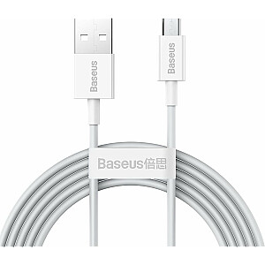 USB-кабель Baseus USB-A — MicroUSB, 2 м, белый (BSU2825WHT)