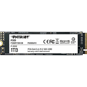 Твердотельный накопитель Patriot P300 1 ТБ M.2 2280 PCI-E x4 (P300P1TBM28)