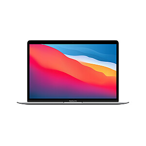 Nešiojamas kompiuteris Apple MacBook Air 2021 M1 8 branduolių CPU ir 7 branduolių GPU 13,3" WQXGA Retina IPS 16GB DDR4 SSD256 TB3 ALU macOS Big Sur – sidabrinė