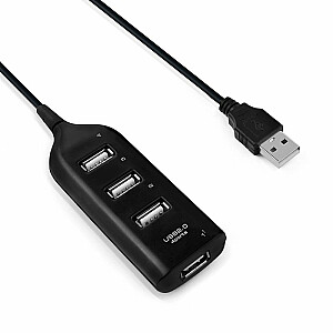 Goodbuy USB 2.0 – 4 x USB 2.0 skirstytuvas, juodas