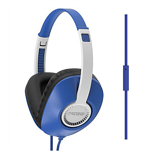 Koss ausinės UR23iB galvos juosta / ant ausies, 3,5 mm (1/8 colio), mikrofonas, mėlynas,