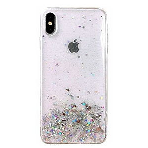 Fusion glue glitter силиконовый чехол для Apple iPhone 13 Pro Max прозрачный