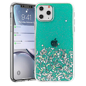 Fusion glue glitter силиконовый чехол для Apple iPhone 13 Pro Max зеленый