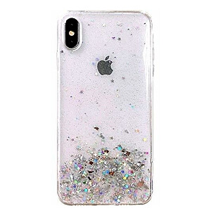 Fusion glue glitter силиконовый чехол для Apple iPhone 13 Pro прозрачный