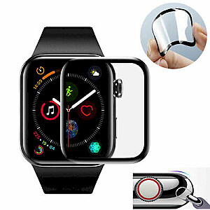 Fusion keraminio stiklo 9D ekrano apsauga Apple Watch 1/2/3 42mm juoda