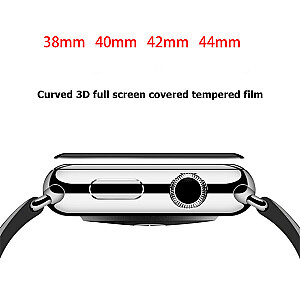 Fusion ceramic glass 9D защитное стекло для экрана Apple Watch 1 / 2 / 3 42mm черное