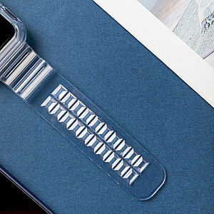 Fusion Light Set silikoninis dirželis Apple Watch 42mm / 44mm / 45mm mėlynas