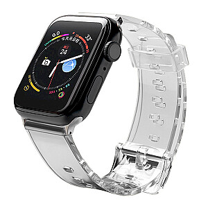 Fusion Light silikoninis dirželis Apple Watch 38mm / 40mm / 41mm juodas