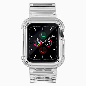 Fusion Light Set silikoninis dirželis Apple Watch 38mm / 40mm / 41mm juodas