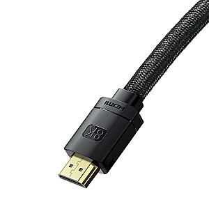 Baseus HDMI 2.1 cable 8K 60 Hz 48 Gbps / 4K 120 Hz / 2K 144 Hz 3D eARC QMS Dynamic HDR VRR ALLM 3 m black (CAKGQ-L01)