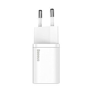 Baseus Super Si Quick Charger 1C 25W with USB-C cable for USB-C 1m (white)