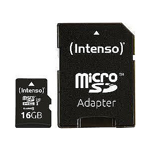 MICRO SDHC 16GB UHS-I / W / ADAPTER 3423470 INTENSO