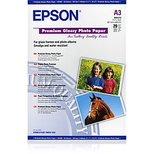 Epson Premium Glossy Photo Paper A3, 250g/m2, 20 lapų