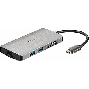 D-Link 8in1 USB-C stotis / replikatorius (DUB-M810)