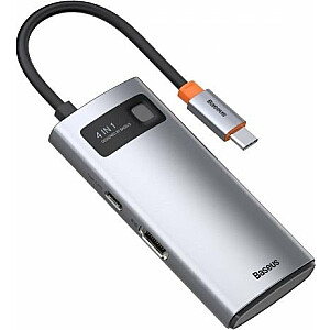 USB-C stotis / replikatorius Baseus Metal Gleam Series (CAHUB-CY0G)