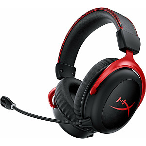 „HyperX Cloud II“ belaidės ausinės, juodos (HHSC2X-BA-RD/G)